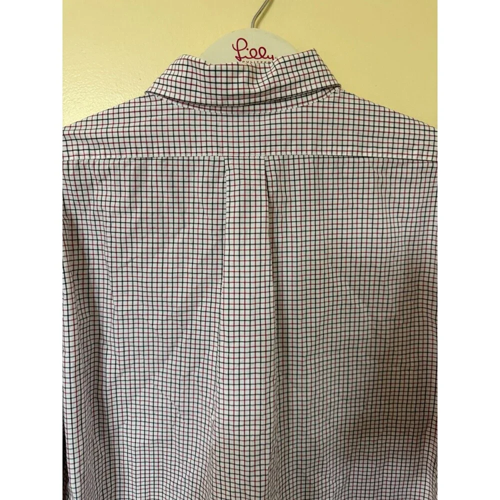 Brooks Brothers Men’s Button Down Dress Shirt Check Plaid Long Sleeve Cotton XL - Picture 8 of 9